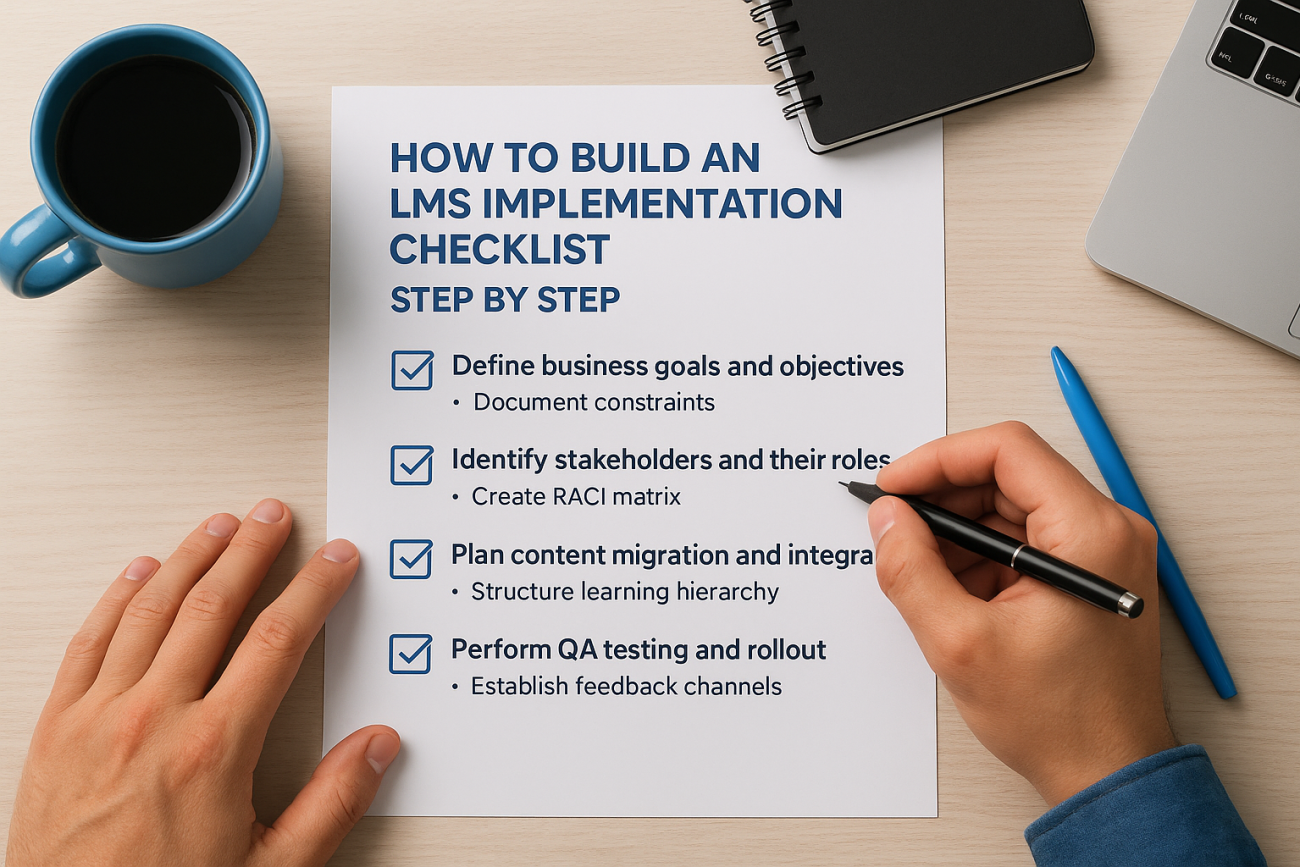 How to Build an LMS Implementation Checklist, Step by Step