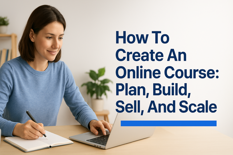 How To Create An Online Course: Plan, Build, Sell, And Scale