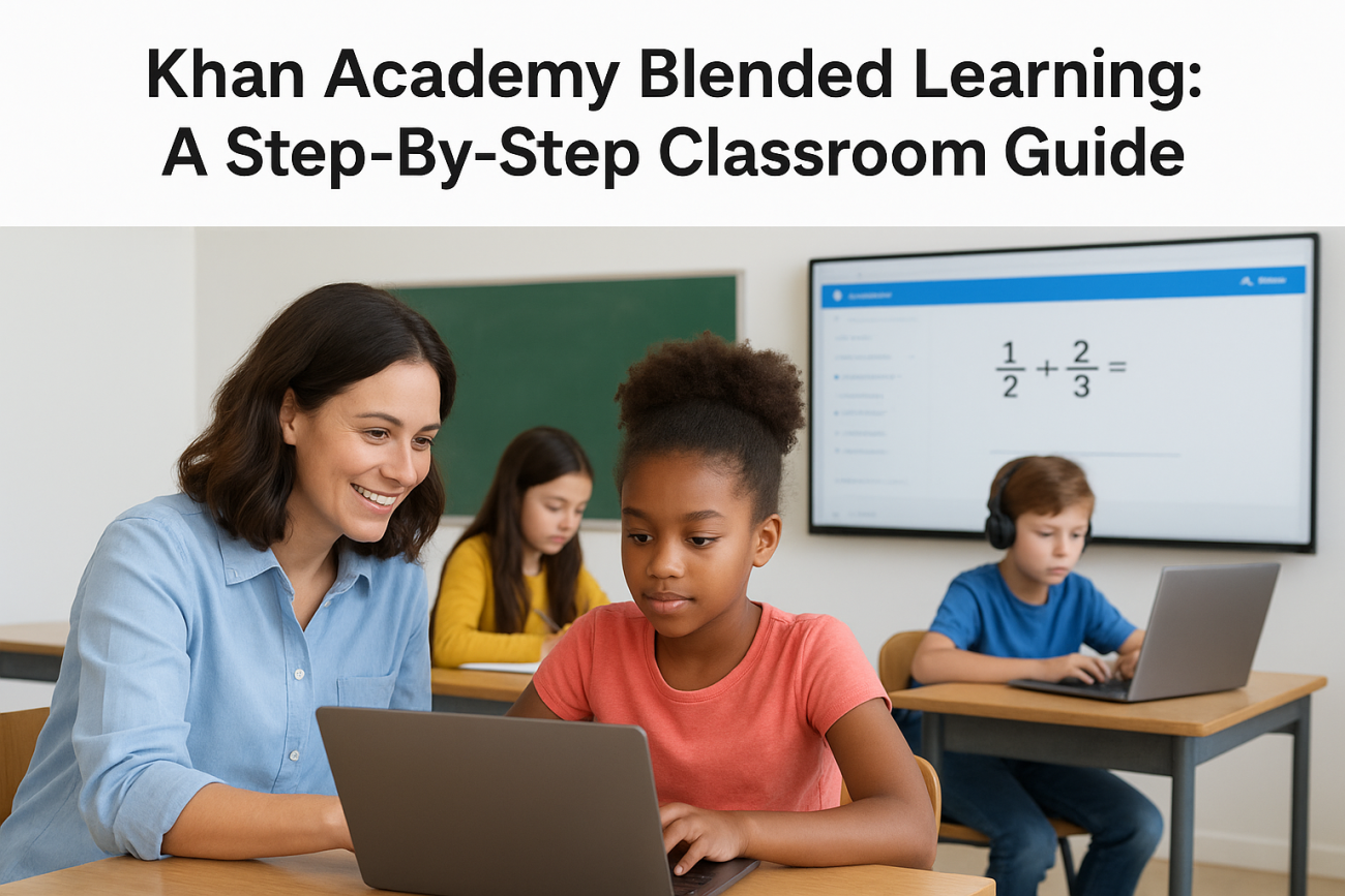 Khan Academy Blended Learning: A Step-By-Step Classroom Guide
