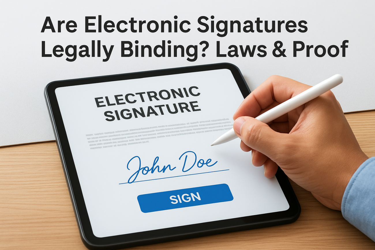 Are Electronic Signatures Legally Binding? Laws & Proof