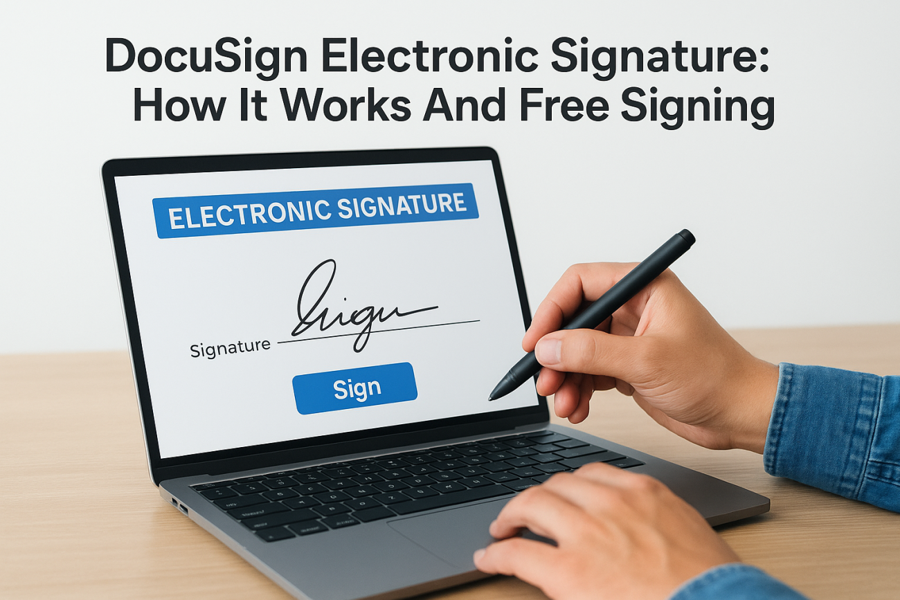 DocuSign Electronic Signature: How It Works And Free Signing