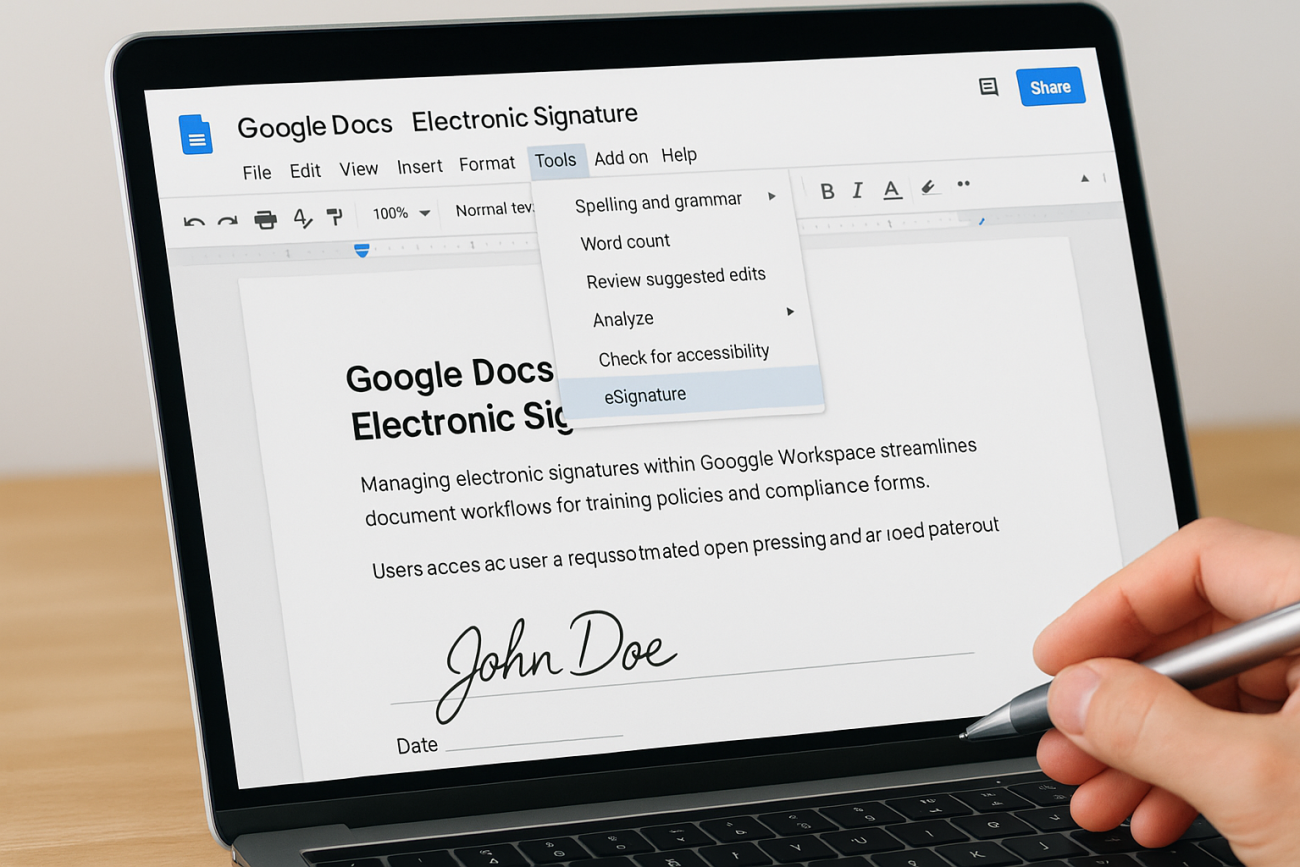 Google Docs Electronic Signature: How To Add & Request