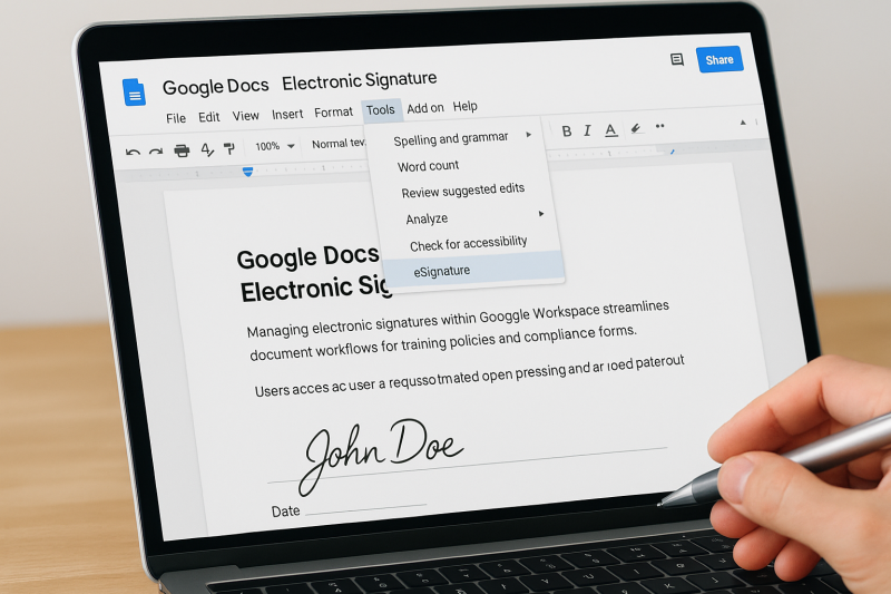 Google Docs Electronic Signature: How To Add & Request