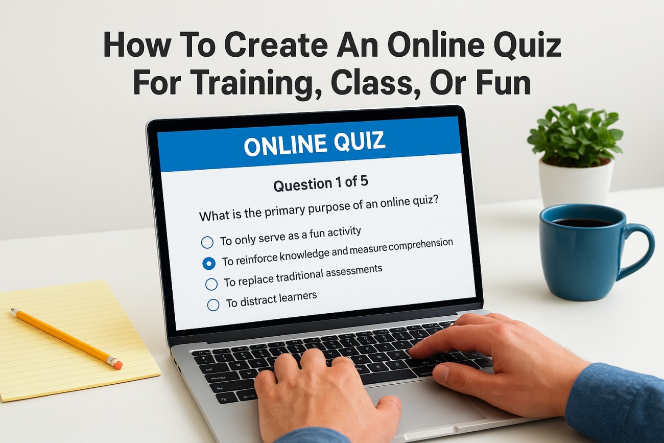 How To Create An Online Quiz For Training, Class, Or Fun