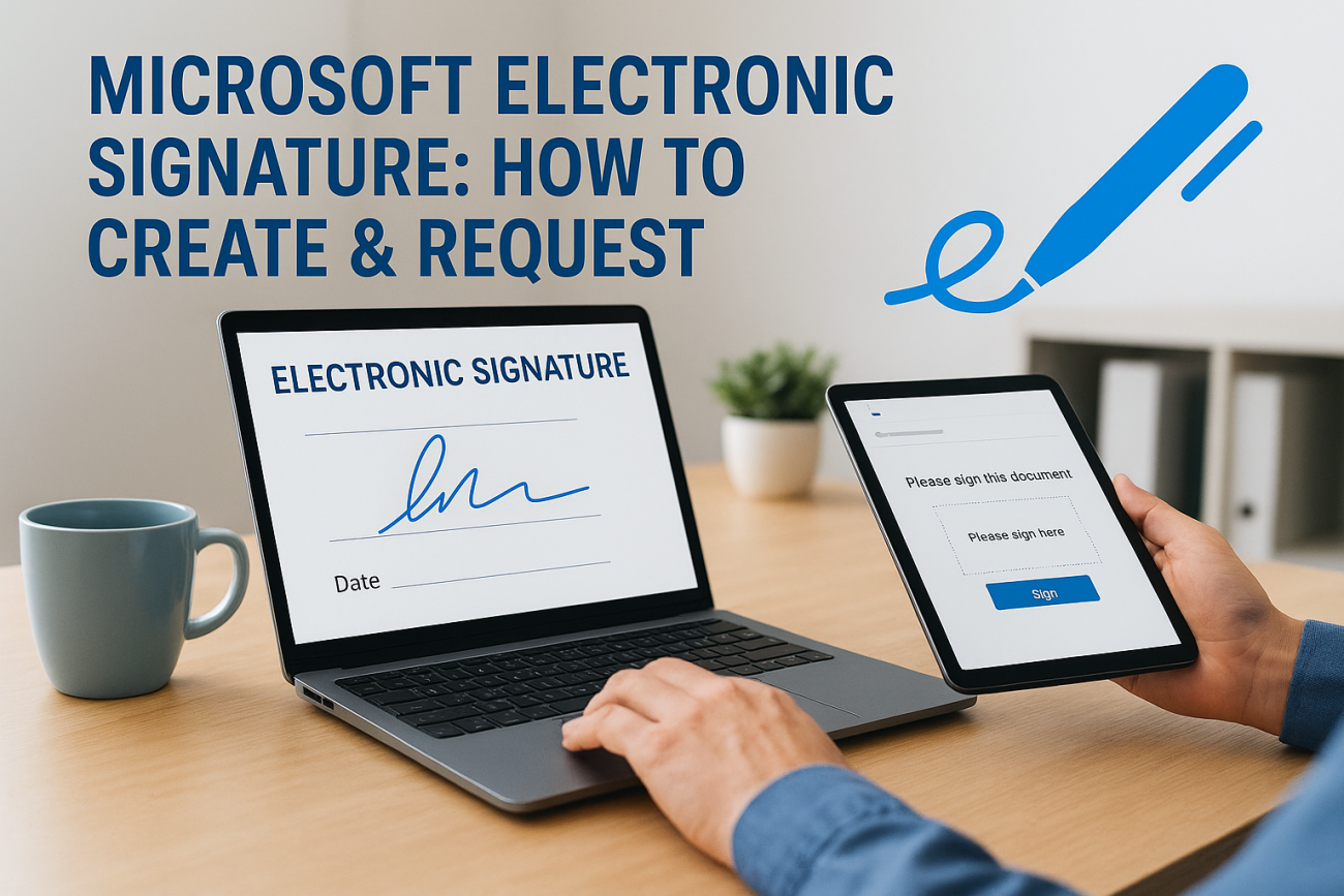 Microsoft Electronic Signature: How To Create & Request