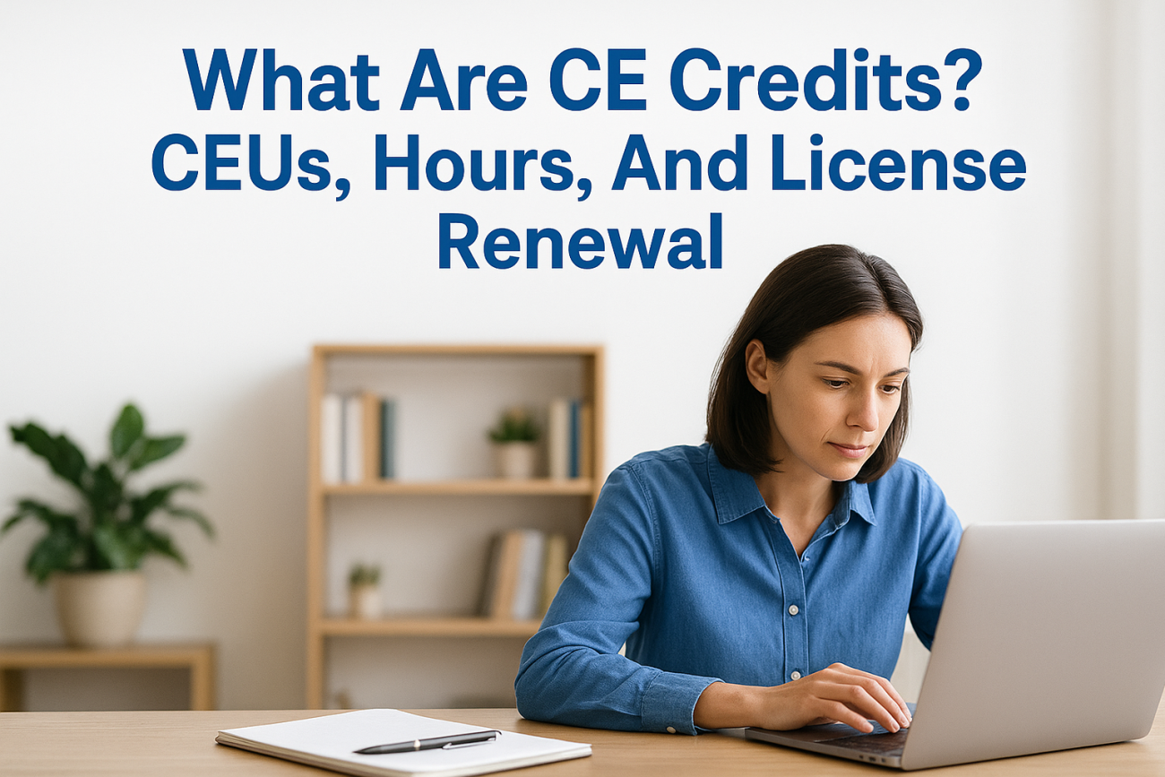 What Are CE Credits? CEUs, Hours, And License Renewal