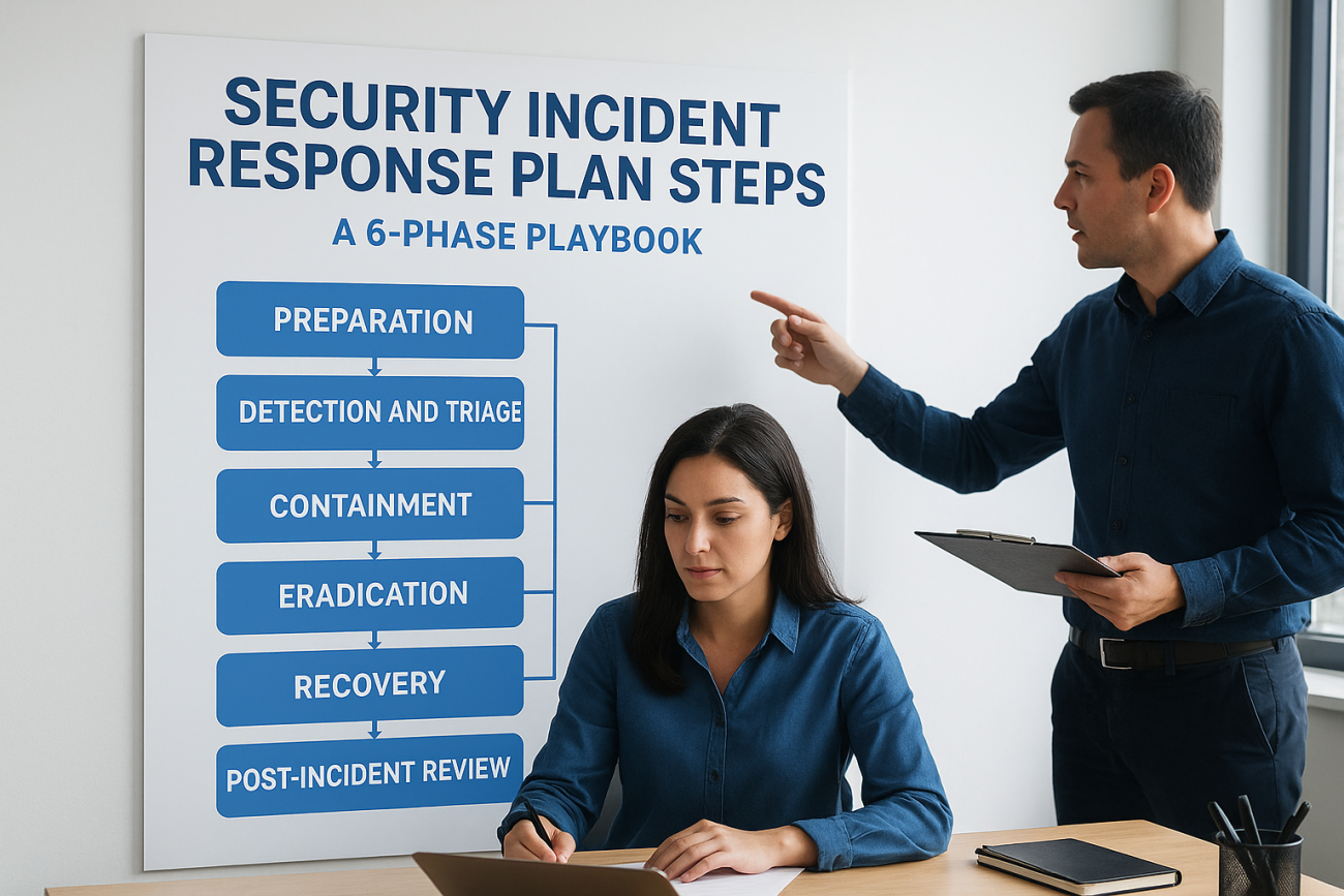 Security Incident Response Plan Steps: A 6-Phase Playbook
