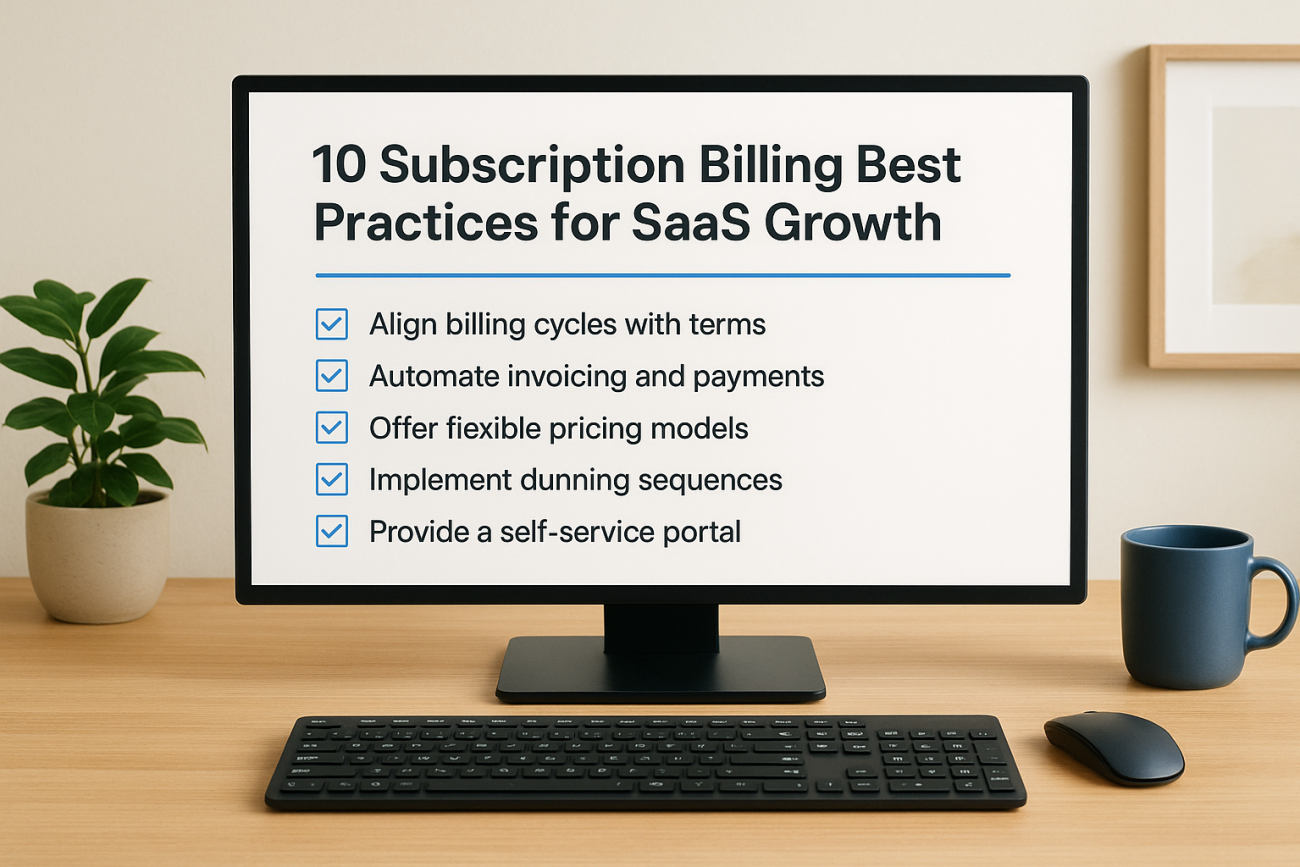 10 Subscription Billing Best Practices for SaaS Growth