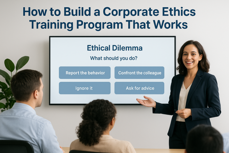 How to Build a Corporate Ethics Training Program That Works