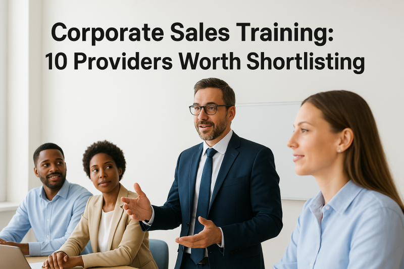 Corporate Sales Training: 10 Providers Worth Shortlisting