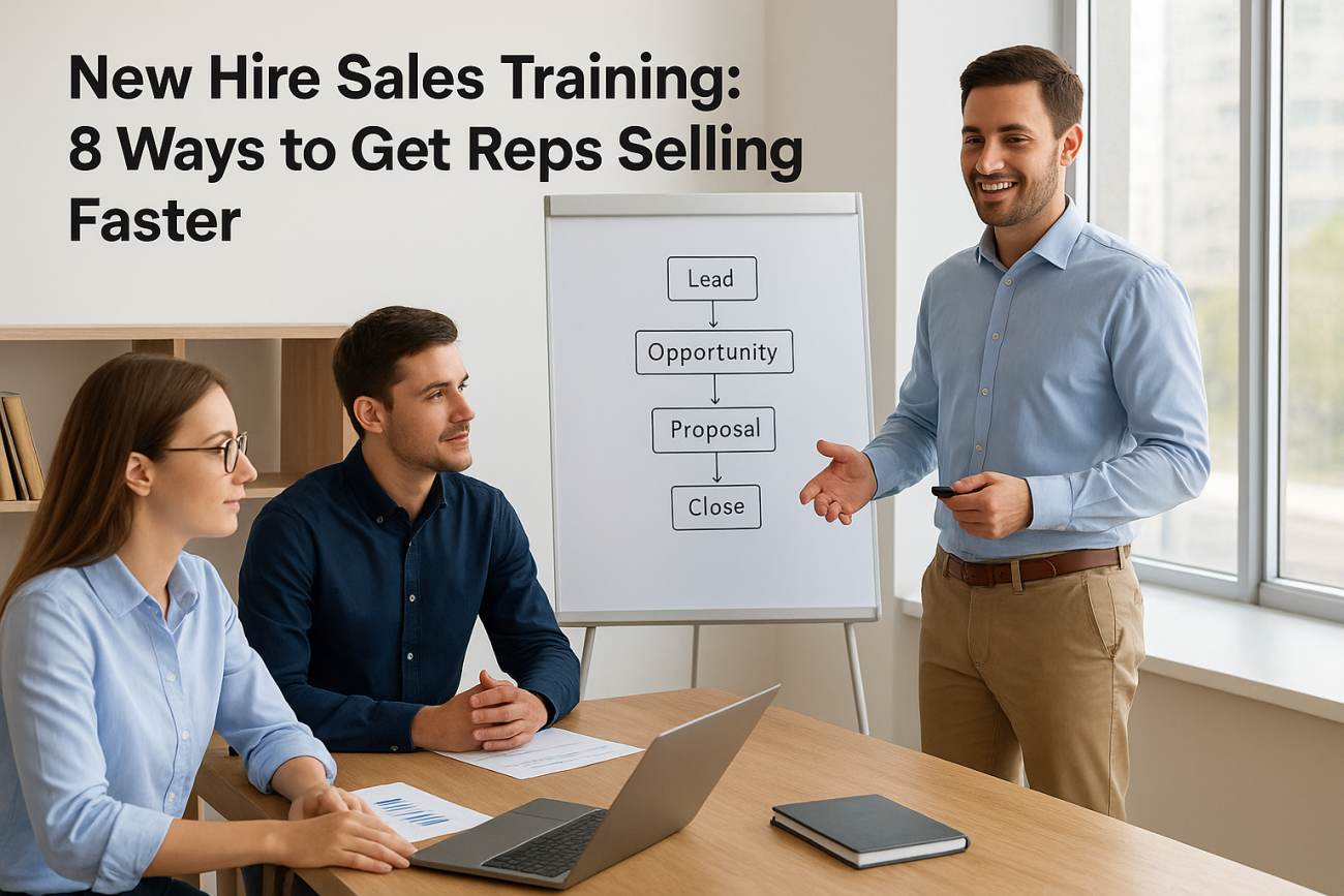 New Hire Sales Training: 8 Ways to Get Reps Selling Faster